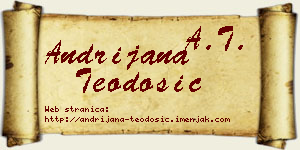 Andrijana Teodosić vizit kartica